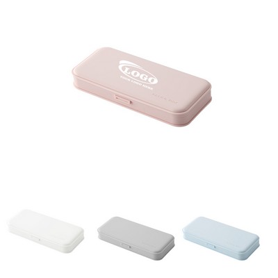 Minimalist Hard Shell Pencil Case with Snap Closure