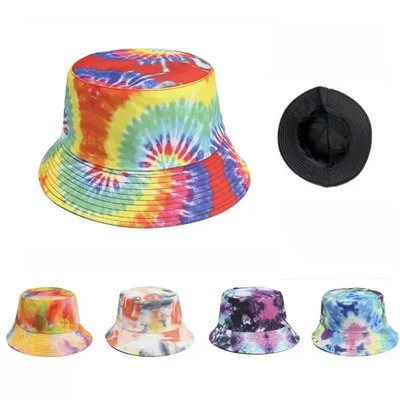 Unisex Double-sided Tie Dye Bucket Hat
