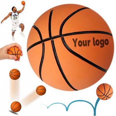 2.5'' Rubber Bouncy Basketball Kids Toy Ball