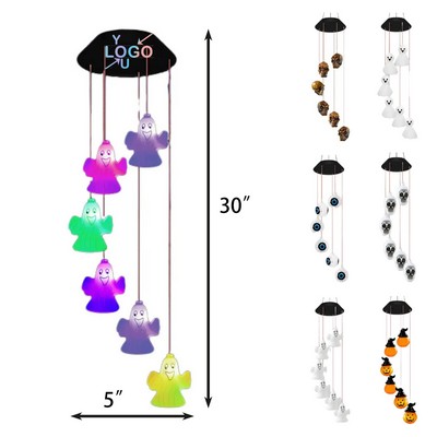 Solar-Powered Halloween Pumpkin Chimes