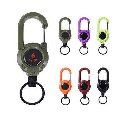 Retractable Keychain Badge Holder