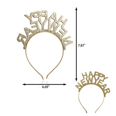 Golden New Year Celebration Headbands