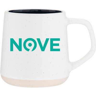 12 oz Woden Ceramic Mug (Navy)