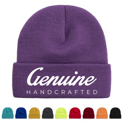 Knit Beanie with Cufffor