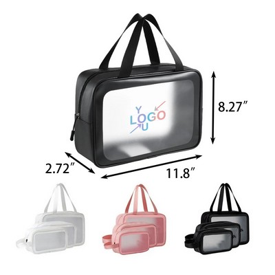 Large Waterproof Transparent Cosmetic Storage Bag