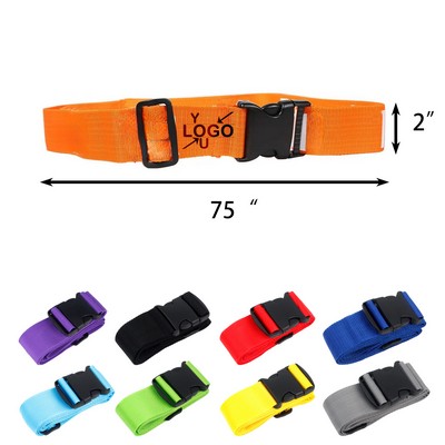 Polyester Luggage Strap with Silkscreen Design