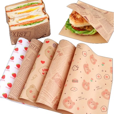 12" Custom Food Wrap Paper