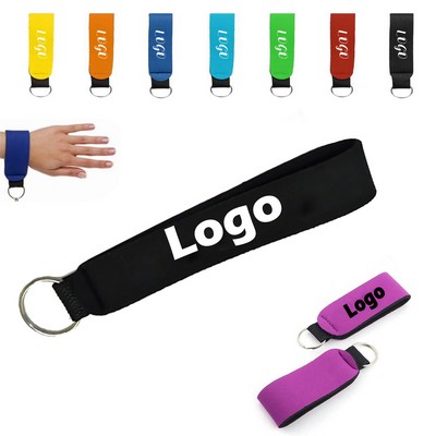 Floating Neoprene Wrist Strap Keychain