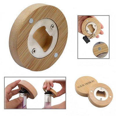Bamboo Magnet Bottle Opener