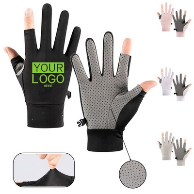 UV Protection Fishing Fingerless Gloves