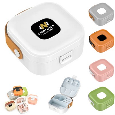 Portable Compartment Travel Jewelry Organizer Box