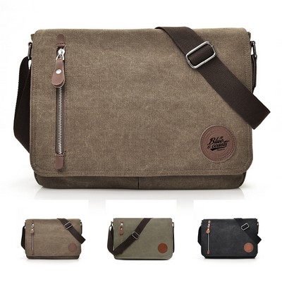 Vintage Canvas Messenger Bag