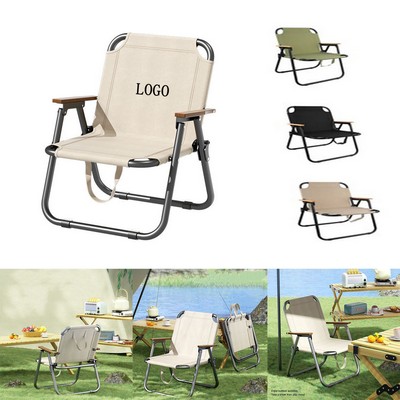 Heavy-Duty Folding Steel-Padded Outdoor Comfort Chair