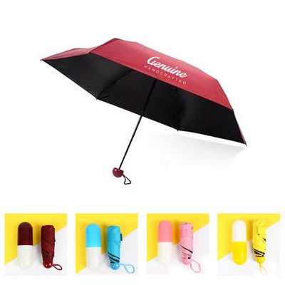 Capsule Design Folding Mini Umbrella