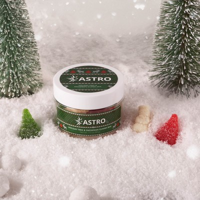 Holiday Tree And Snowman Gummy Mix: Small Jar