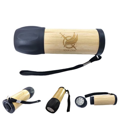 Led Bamboo Accent Flashlight