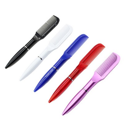 Plastic Comb Shaped Ballpoint Pen