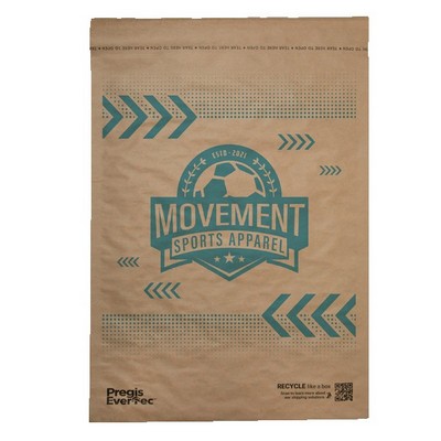 One Color Recyclable Cushioned Natural Paper Mailer (14" x 18")