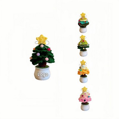 Mini Christmas Tree Potted Decor for Desk Holiday Gifting