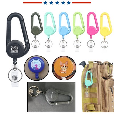Retractable Reel Badge Holder Clips