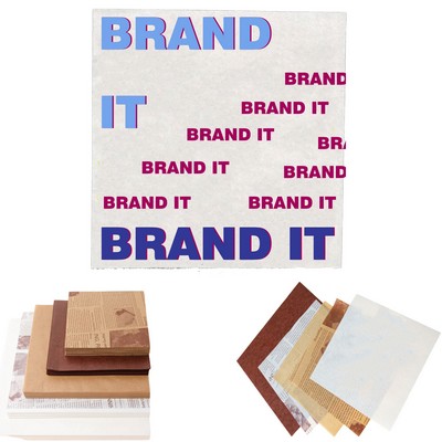 12" Custom Food Hamburger Wrapper