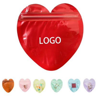 PVC Heart Jewelry Pouch