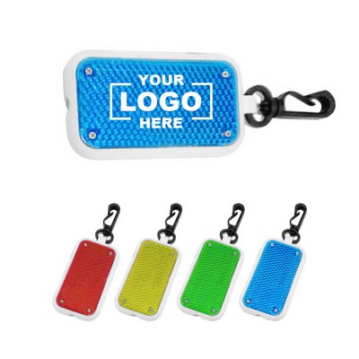 Clip-On Safety Light Keychain Flashlight