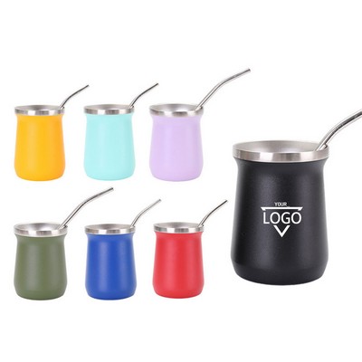 Insulated Mug with Straw