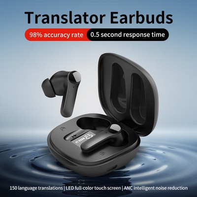 Intelligent 100+ Language AI Earbuds Translator Earphones