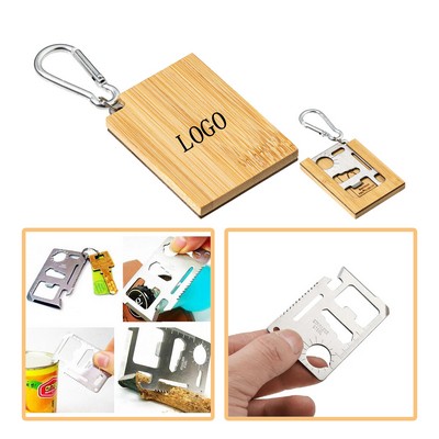 Bamboo Carabiner Multi-Tool
