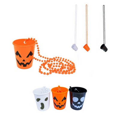 Halloween Party Supplies Shot Glass On Beaded Necklace