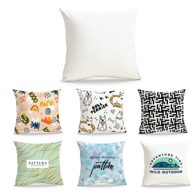 18X18" Cotton Throw Pillow