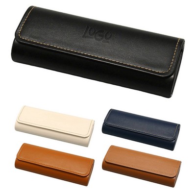 PU Leather Portable Eyeglass Case