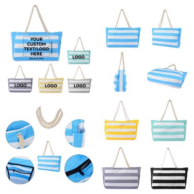 Canvas Beach Tote