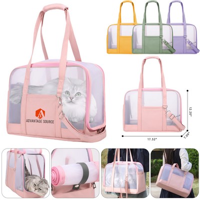 Portable Breathable Pet Bag W/ Safety Buckle