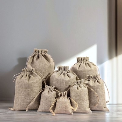 Drawstring Burlap Bag
