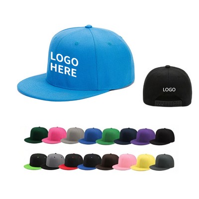 Fashionable Flat Visor Snapback Cap