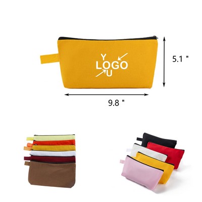 Zippered Pencil Canvas Bag
