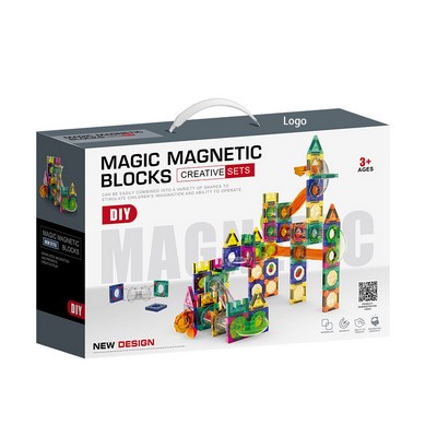 126Pcs Magic Magnetic Blocks Building Fun For Kids.