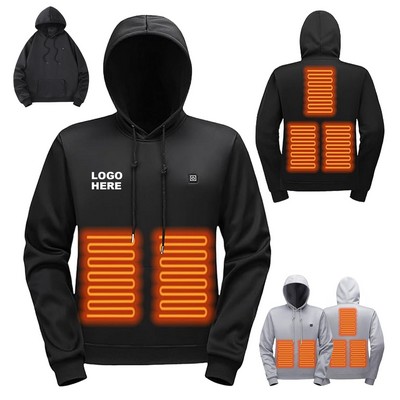 Custom Electric Heated Sweatshirt Heating Zones Hoodie