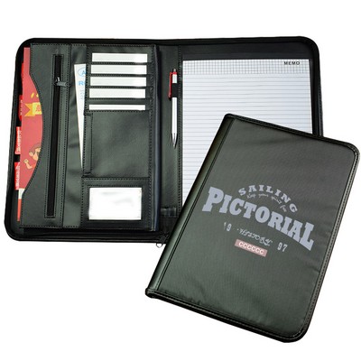 Multi-Function PU Zipper Folder