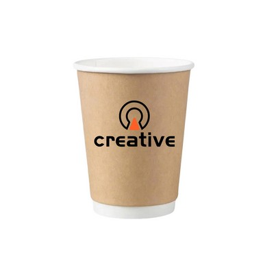 16oz Custom Eco Friendly Kraft Paper Disposable Coffee Cup