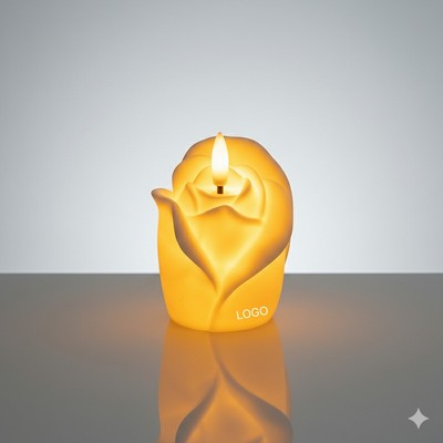 Rose LED Flameless Candle Light with Realistic Flame Valentine's Day Decoration