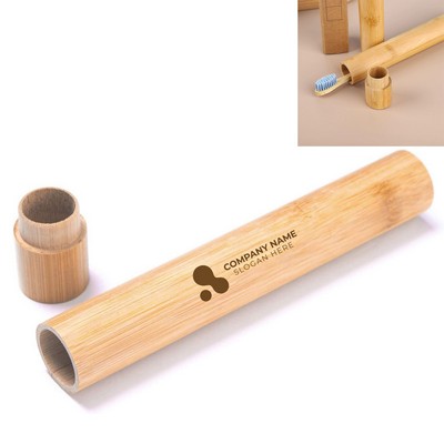Bamboo Toothbrush Carry Case