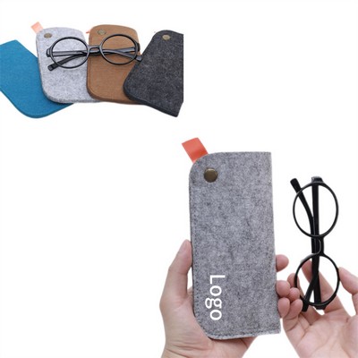 Portable Soft Felt Eyeglasses Pouch