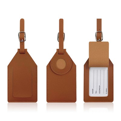 Tracker Leather Luggage Tag