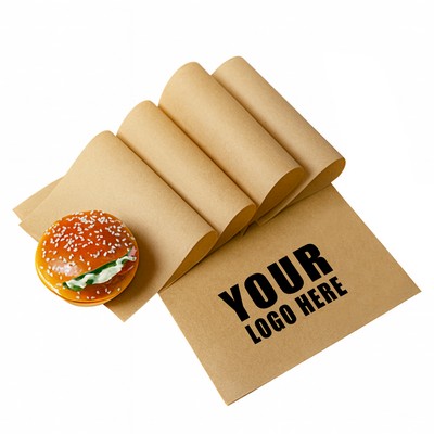 Disposable food packaging paper