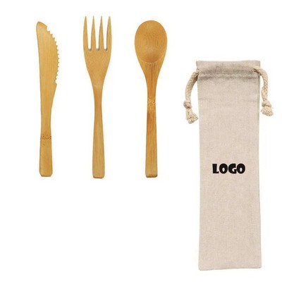 Eco-Friendly Bamboo Cutlery Set