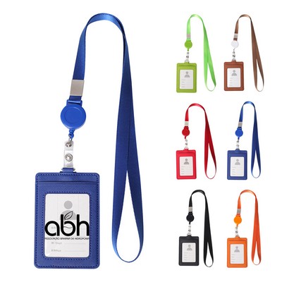 Id Badge Holder With Retractable Lanyard