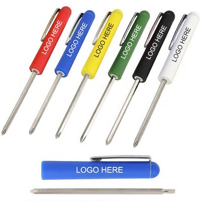 Jumbo Dual Pocket Screwdriver with Reversible Blade